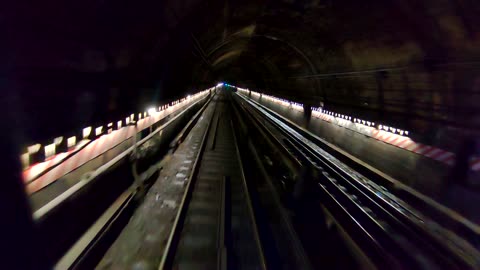 Train surfing in New York underground sections