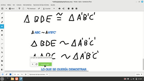 2 triángulos son semejantes si 2 lados son proporcionales y el ángulo que forma son congruentes.