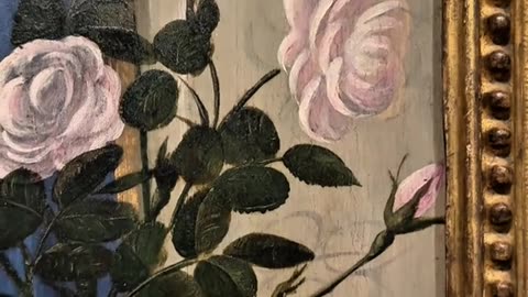 THERE IS SOMETHING REALLY INTERESTING IN THIS PAINTING CAN YOU SPOT IT?