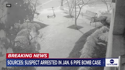 FBI releases new video of a suspect planting a pipe bomb near DNC offices on eve of the Capitol riot