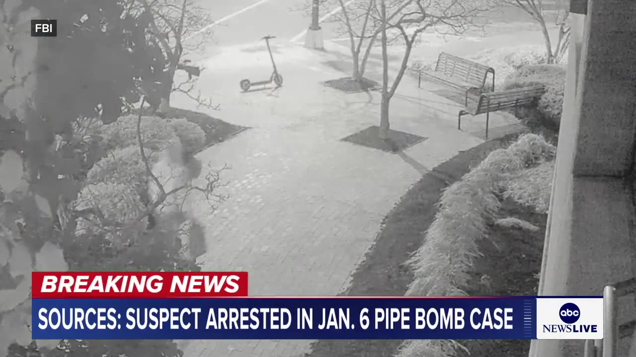 FBI releases new video of a suspect planting a pipe bomb near DNC offices on eve of the Capitol riot