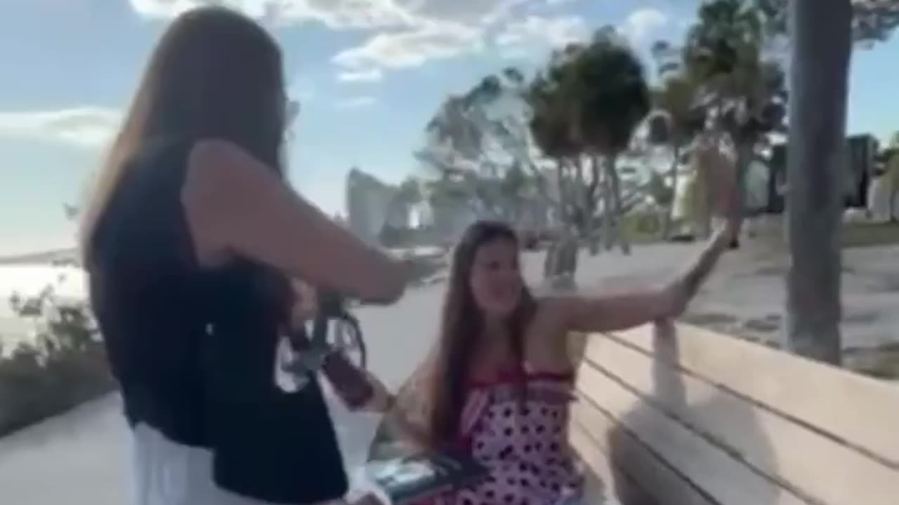 Karen who donated a bench to a public park thinks she owns it