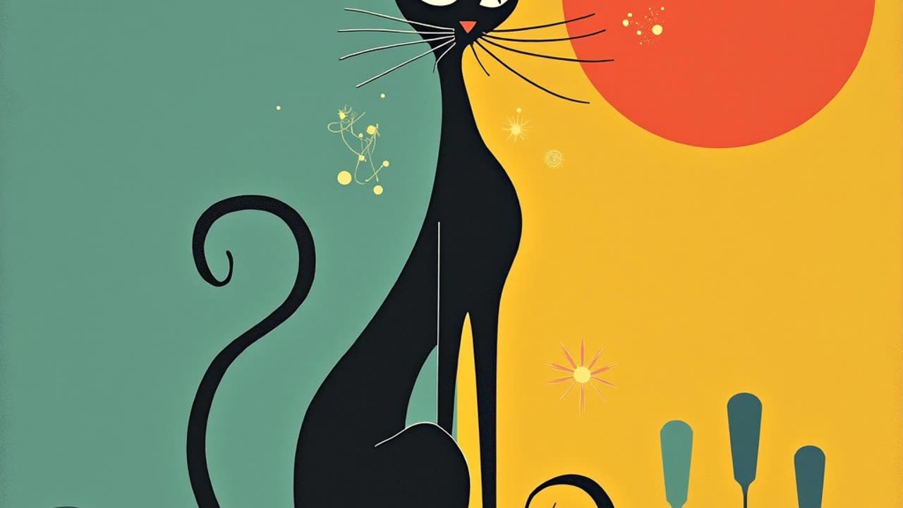 Mid-Century Atomic Cats