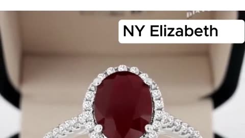 ROYAL RUBY & DIAMOND HALO RING