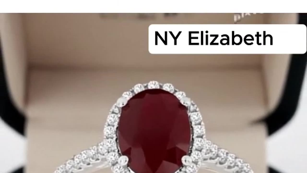 ROYAL RUBY & DIAMOND HALO RING