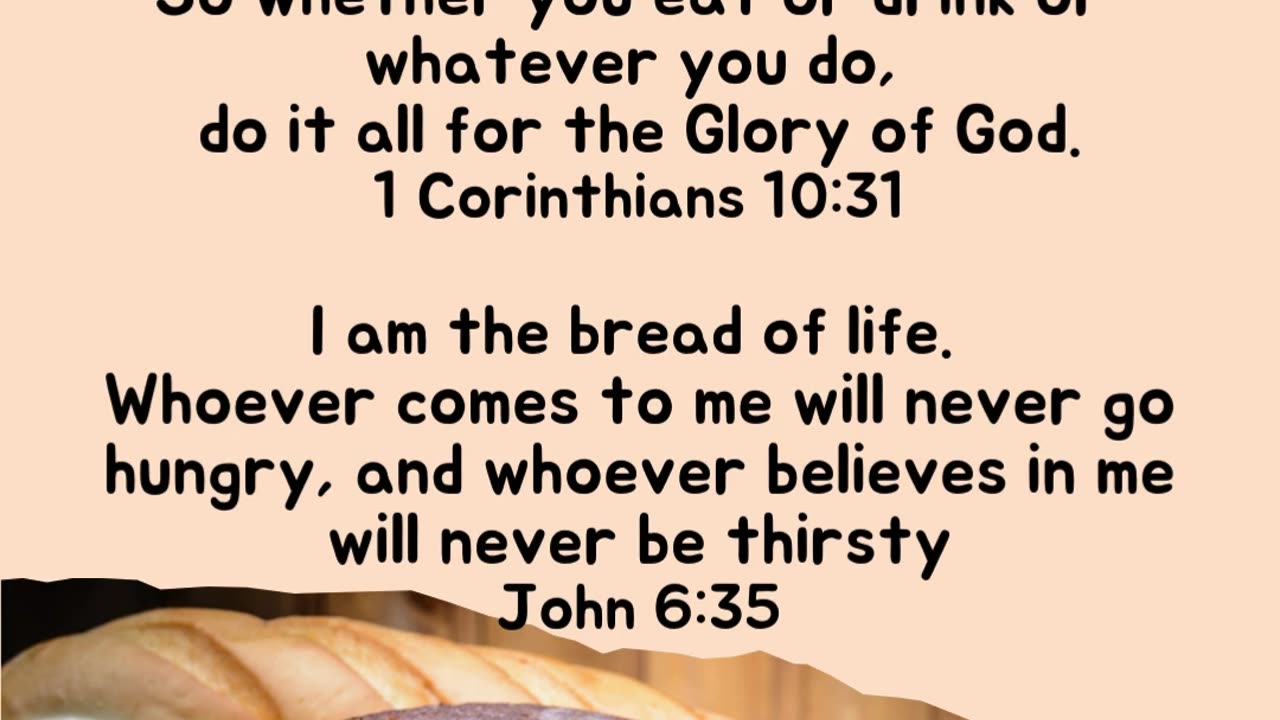 God is the bread of life
