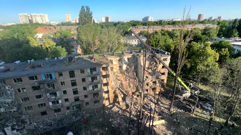 Russian attack on Kyiv kills several and sparks fires, Ukraine says