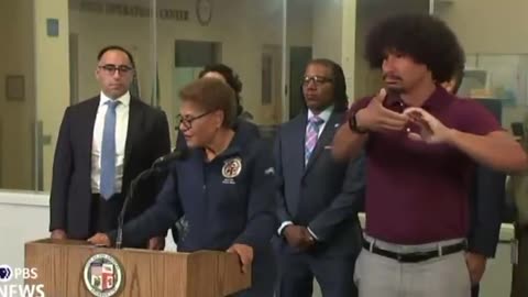 Karen Bass says city employees cannot clean all the destruction in downtown Los Angeles