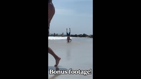 Skimboarding Some Terrible Waves