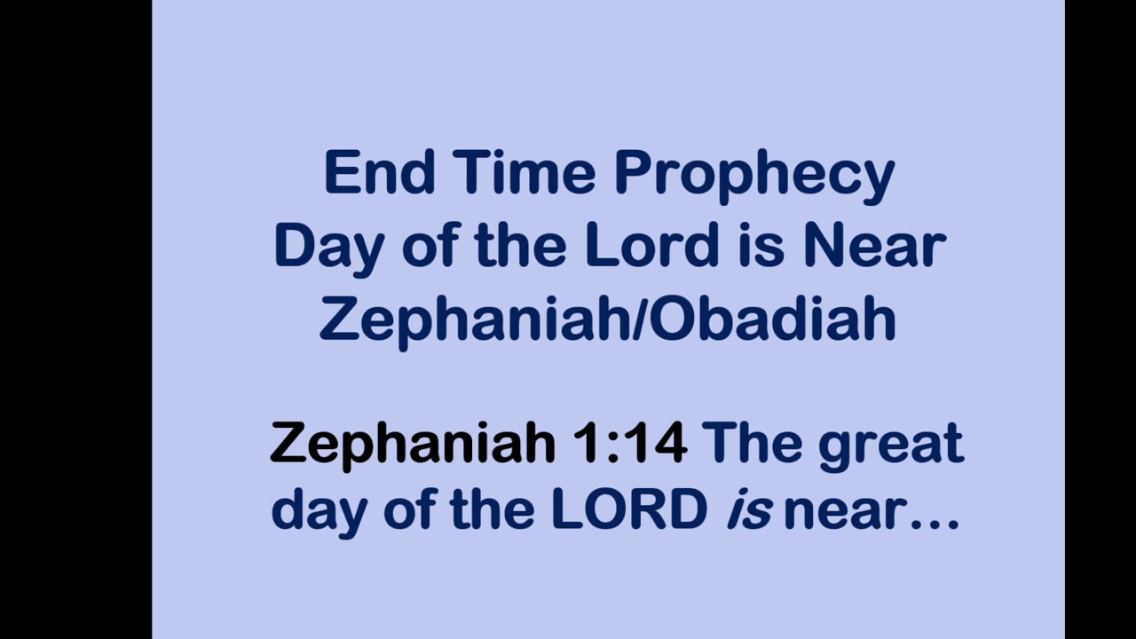 Bible Teaching: Book of Zaphaniah Part 2