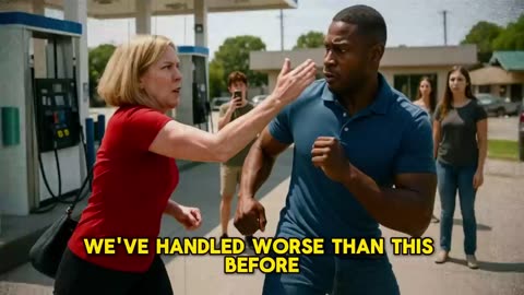 White Woman Slaps Black Man at Gas Station — She s Shocked When He Hits Back