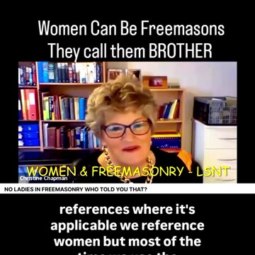 WHY DO THEY CALL YOU "BROTHER" FEMALE FREEMASONS