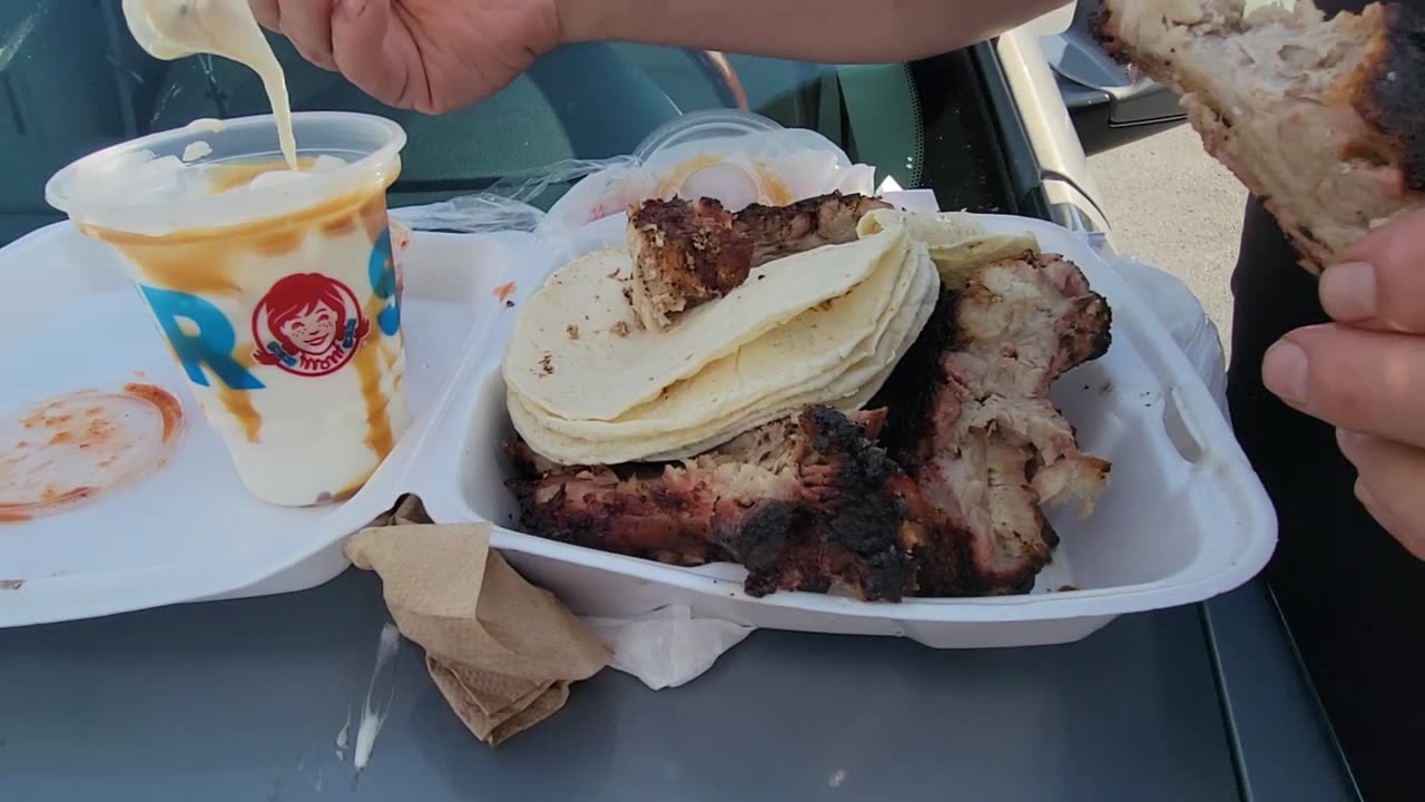 RIBS AND A WENDY'S FROSTY in LEXINGTON, KY