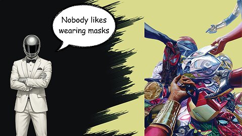 Why iconic characters or superhero's don't wear masks or helmets in Movies.