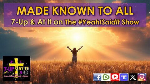 WORD OF THE DAY: LUKE 8:17 - MADE KNOWN TO ALL