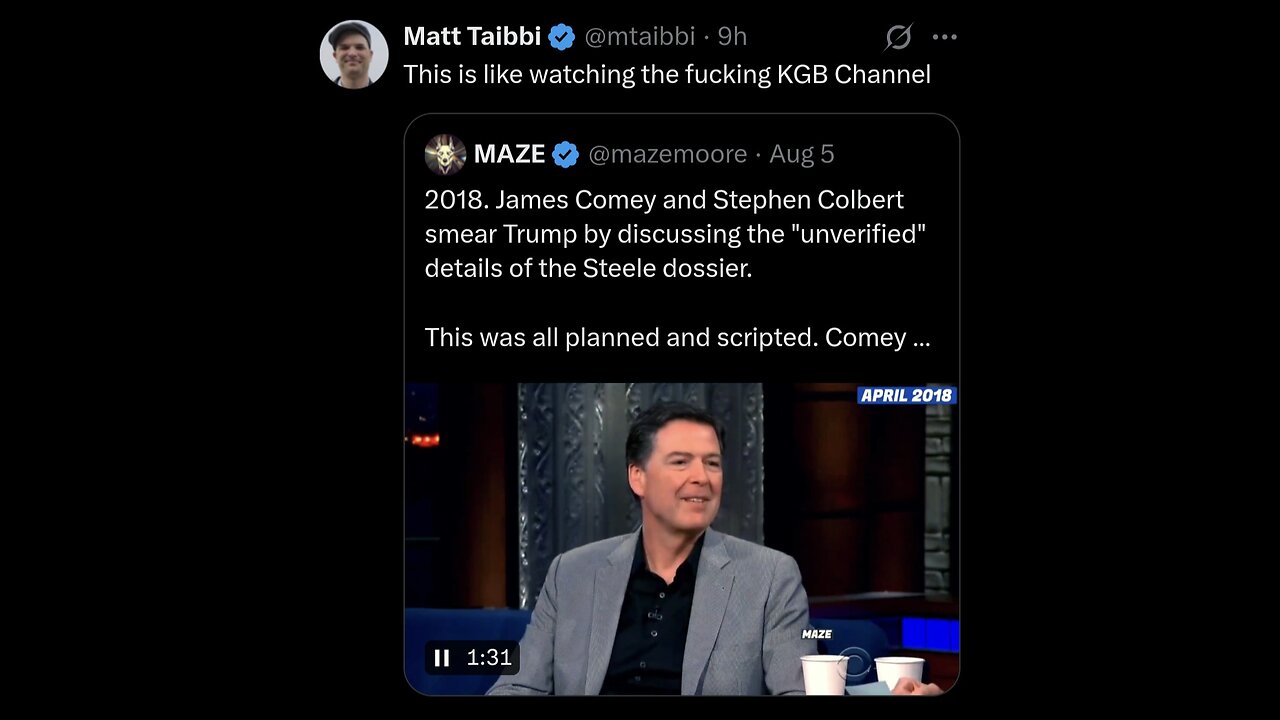 Matt Taibbi ~ This is like watching 👀 the KGB Channel | Scripted