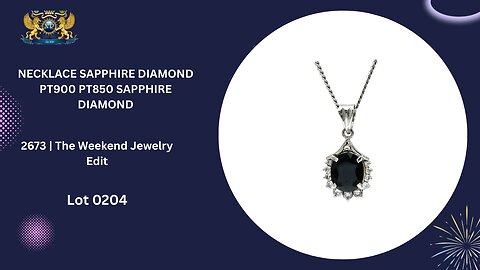 NECKLACE SAPPHIRE DIAMOND DIAMOND