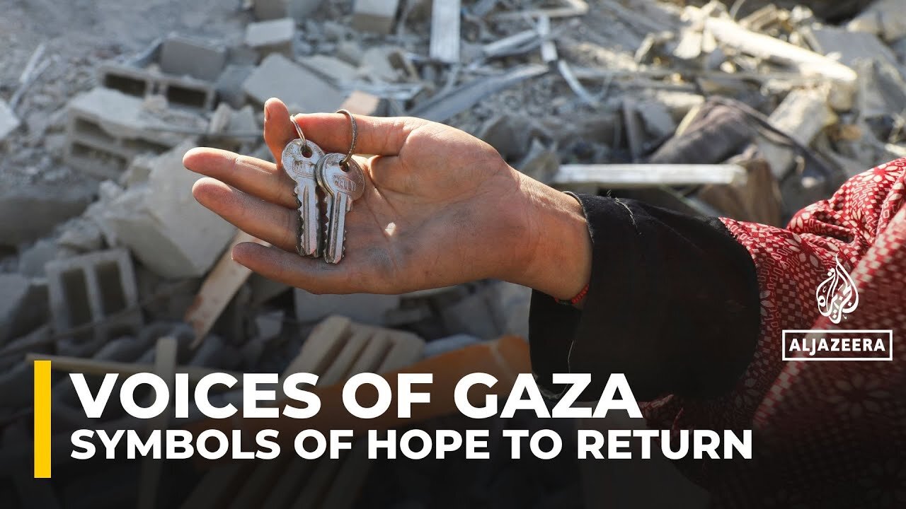 Voices of Gaza: Displaced Palestinians hold keys as symbols of hope to return home