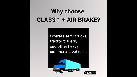 🚛 Class 1 license is now easy!