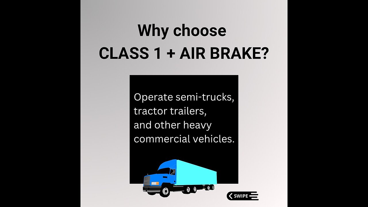 🚛 Class 1 license is now easy!