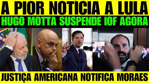 🔥🚨 BOMBA! HUGO MOTTA PEDE SUSPENÇÃO DO IOF! CARTA A MORAES ENVIADA PELOS EUA FOI TAXATIVA!