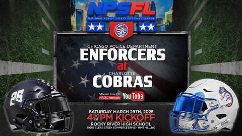 Chicago PD Enforcers at Charlotte Cobras [NPSFL Week 3, 2025]