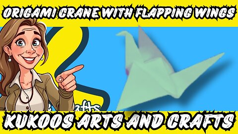 How to Make a Crane with Flapping Wings | Easy Origami Bird That Moves