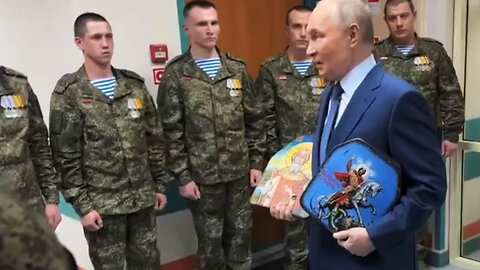 Putin visita a los soldados heridos en un hospital militar
