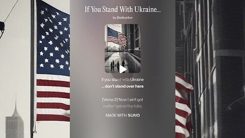 If You Stand With Ukraine, Don't Stand Over Here