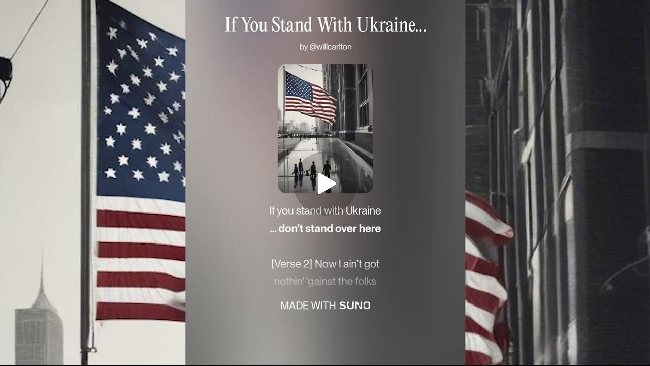 If You Stand With Ukraine, Don't Stand Over Here