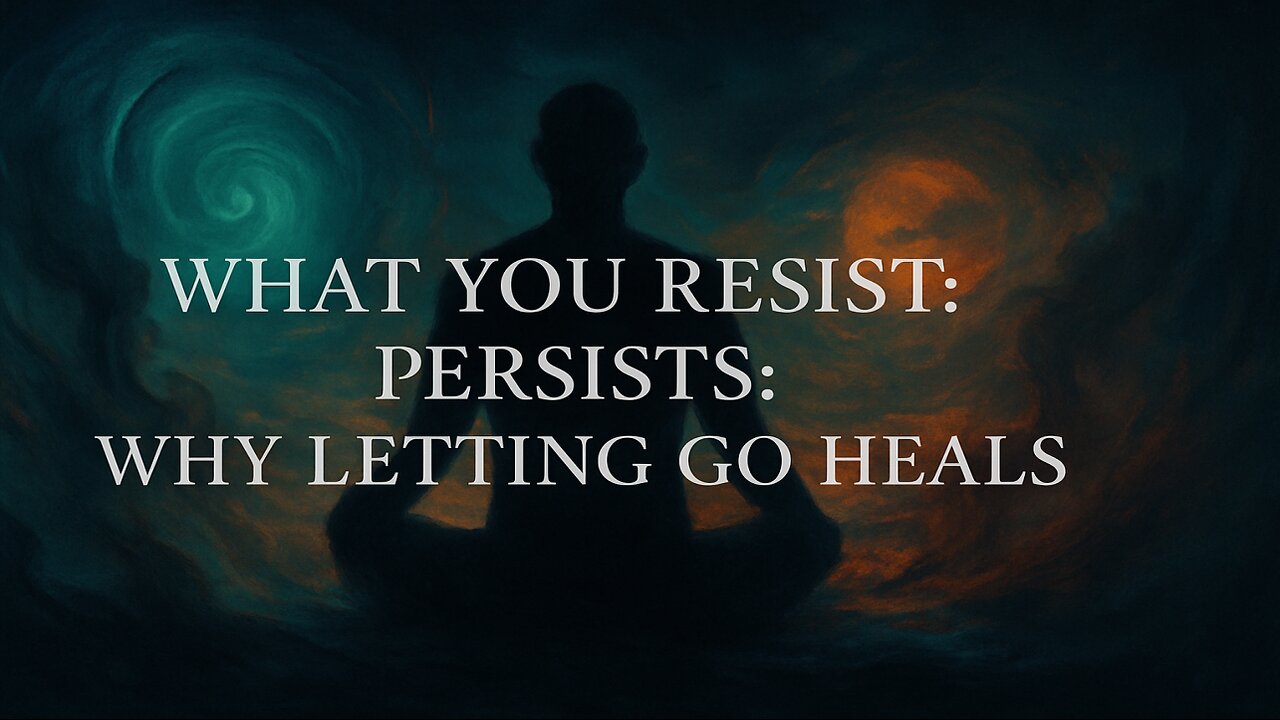 What you Resist, Persists: Why Letting Go Heals