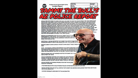 Sammy The Bull's Former Employee Files Police Report Against Him
