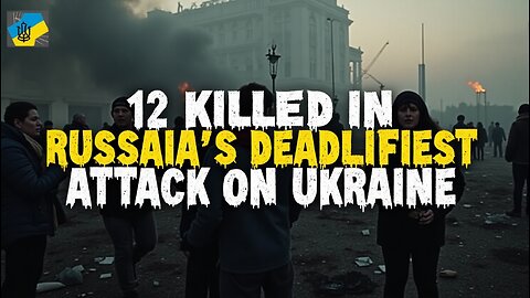 Russia's largest aerial attack on Ukraine since starting the war kills 12 people