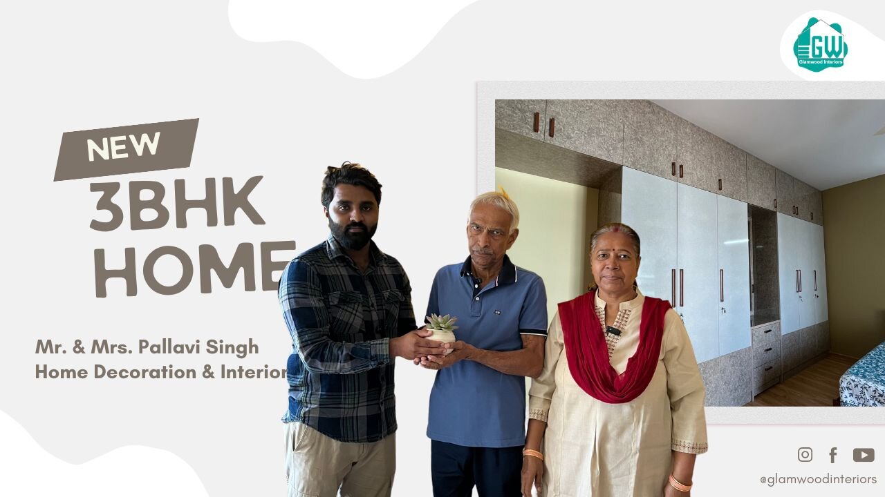 Modern 3BHK Interior Design Transformation _ Stylish & Functional Home for Pallavi Singh