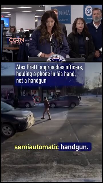 Man filming with phone while Government frames it as gun | Overzealous Ice Shot em dead