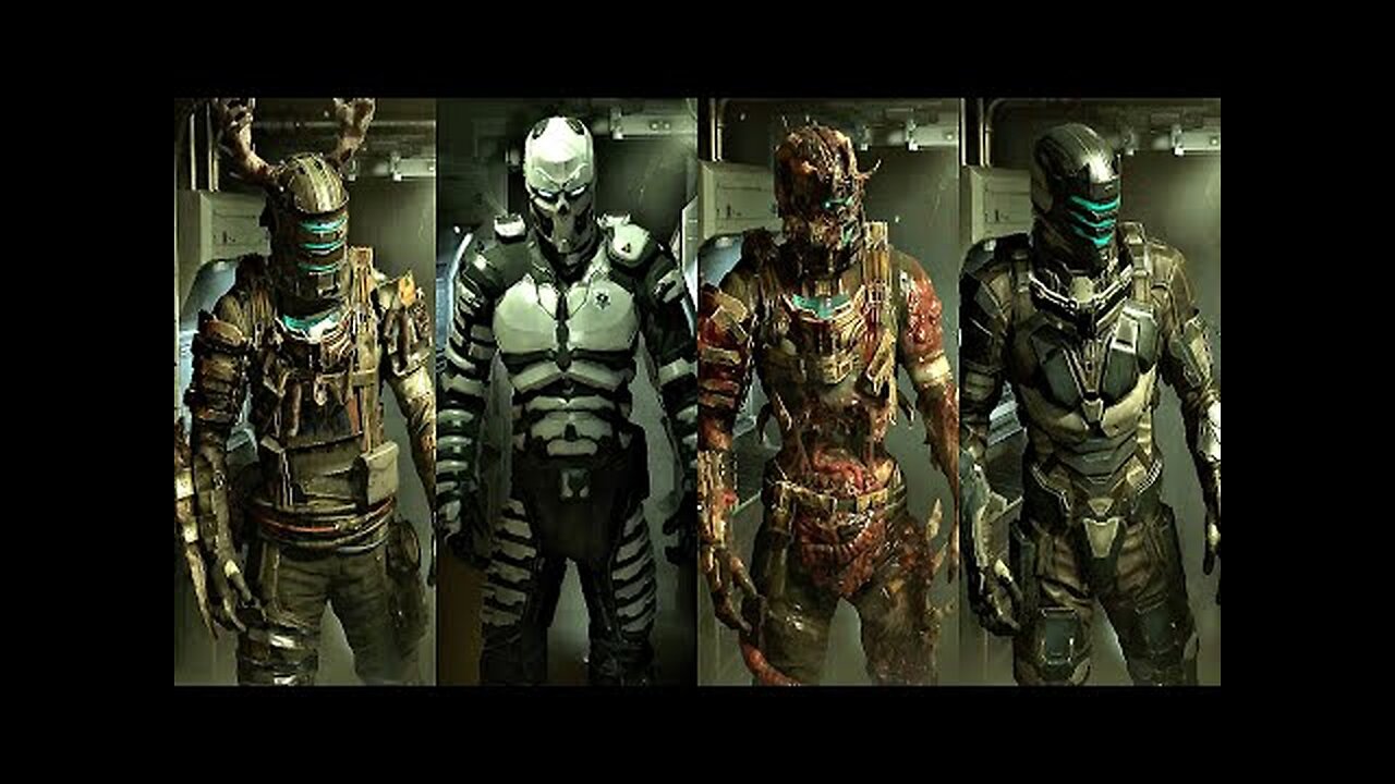 Dead Space Remake - All Costumes Showcase (4K 60FPS)