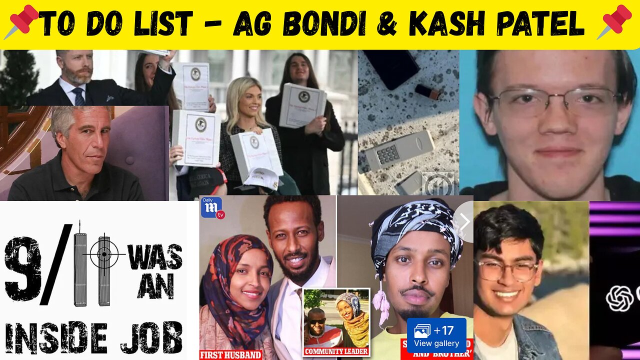 To Do List for Kash Patel & AG Pam Bondi - Outstanding Items