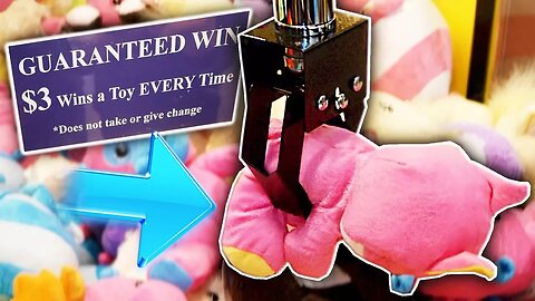 You are guaranteed to win from this claw machine...
