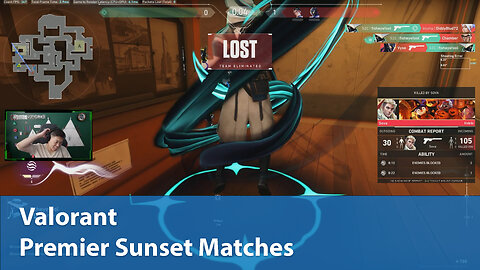 Premier Sunset Matches | Competitive 0W-1L | Premier 1W-1L | Valorant