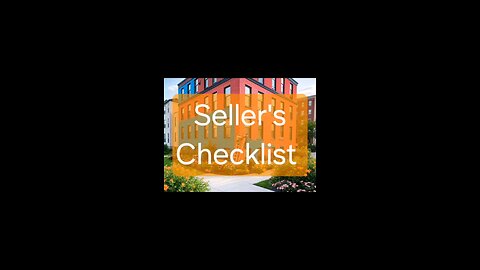 Seller's Checklist ✅️
