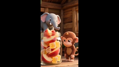 Elephant🐘 Monkey🐒 Friendships🥰 baby kids cartoons✨