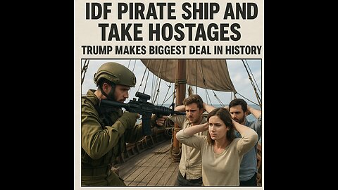 The IDF Pirate a ship with at least 20 people on it, Takes them hostage