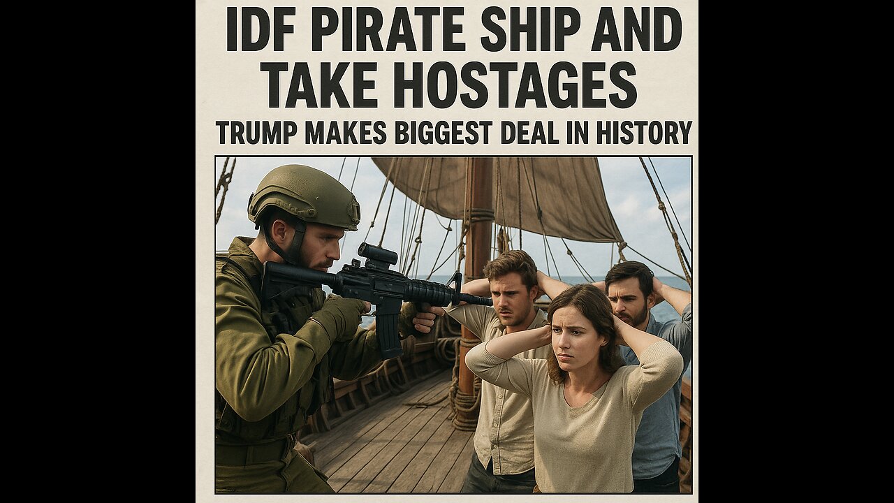 The IDF Pirate a ship with at least 20 people on it, Takes them hostage