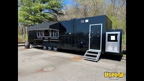 Fully Loaded - 2023 8' x 34' Kitchen Food Concession Trailer with Pro-Fire System