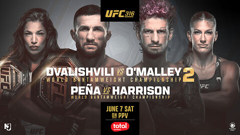 UFC 316: Dvalishvili vs O'Malley 2 | June 7