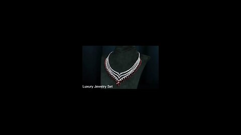奢华彩色婚礼派对珠宝 高品质锆石多色项链套装，Luxury Colorful Jewelry for Wedding Party High Quality Zirconia Multi Color