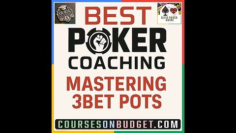 BEST POKER COACHING MASTERING 3BET POTS