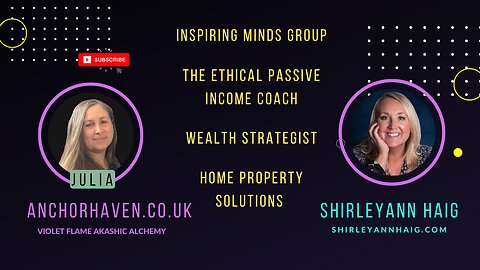 Shirleyann Haig Ethical Passive Income Coach, Inspiring Minds, Property, Wealth and Motivation