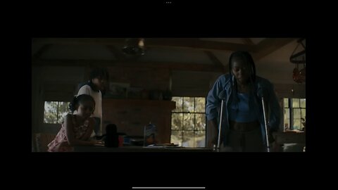 The woman in the yard