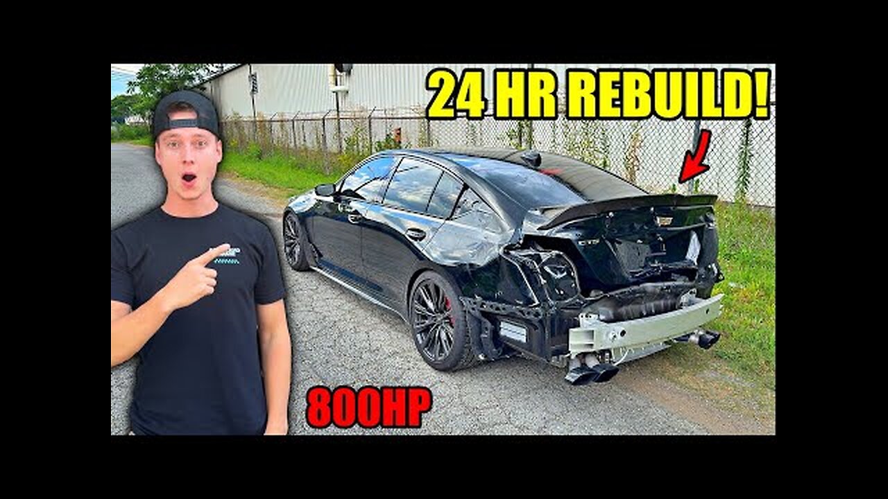 We Rebuilt A Wrecked Cadillac V Blackwing Within 24 Hours